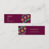 カラフルは|スタイリッシュな螺線形になります スキニー名刺 (正面/裏面)
