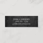 カラフルは-メーキャップアーティスト-名刺を縞で飾ります スキニー名刺 (裏面)