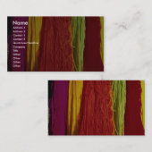 カラフルは、Kairouanのための毛糸を編むこと着色しました 名刺 (正面/裏面)