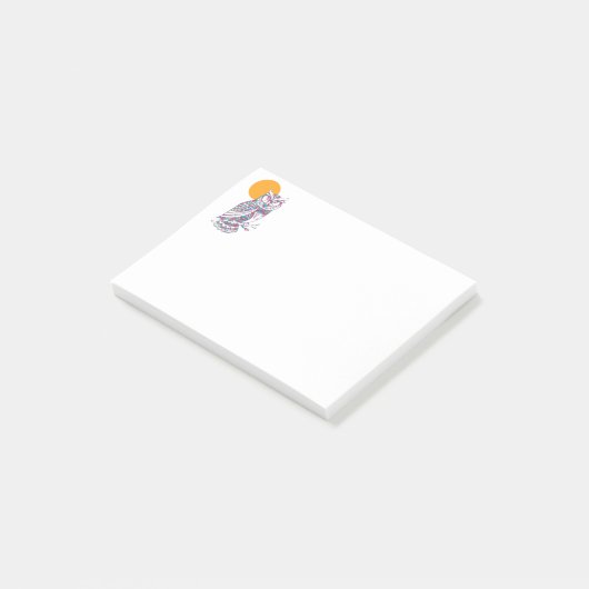 カラフルふく月 ポストイット (アングル)