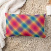 カラフルぼやけプモダンリ国 ランバークッション (ブランケット)