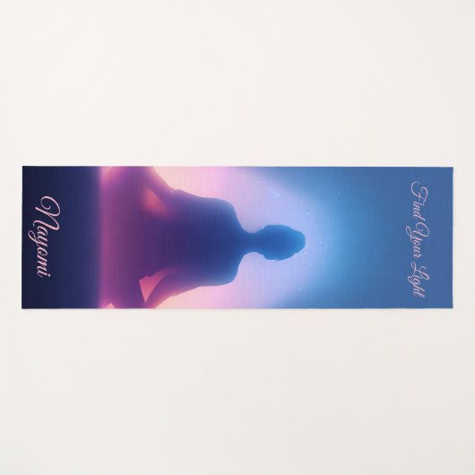 カラフルめい想アウラナマステ ヨガマット (正面(横))