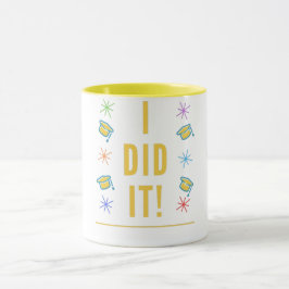 「カラフルやった!」 卒業キャップ マグカップ