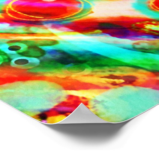 カラフルやる気を起こさせるモダン引用文 ポスター (角)