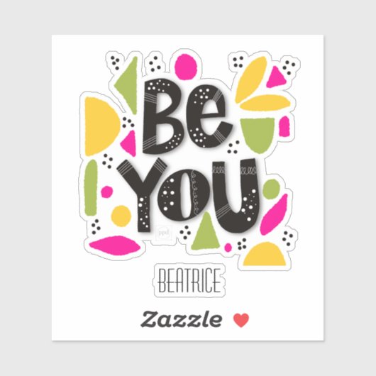 カラフルやる気を起こさせる引用文名の追加 シール (シート)