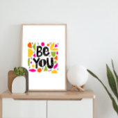 カラフルやる気を起こさせる引用文名の追加 ポスター