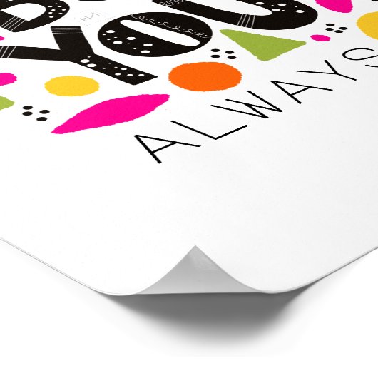 カラフルやる気を起こさせる引用文名の追加 ポスター (角)