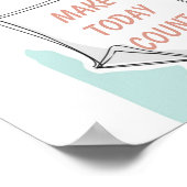 カラフルやる気を起こさせる引用文吹き出しゴール ポスター (角)