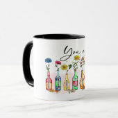 カラフルやる気を起こさせる引用文 マグカップ (正面左)