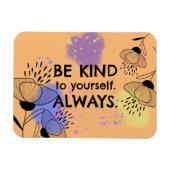 カラフルやる気を起こさせる芸術的引用文 マグネット (横)