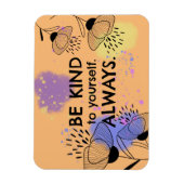 カラフルやる気を起こさせる芸術的引用文 マグネット (縦)