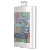 カラフルようこそ島の看板Carribean フラスク (左)