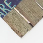 カラフルようこそ島の看板Carribean フリースブランケット (角)