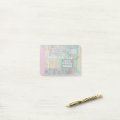 カラフルようこそ島の看板Carribean ポストイット (デスク上)