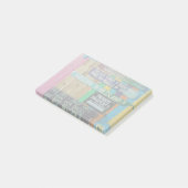 カラフルようこそ島の看板Carribean ポストイット (アングル)