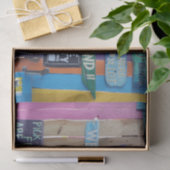 カラフルようこそ島の看板Carribean 薄葉紙 (ギフト)