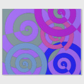 カラフルらせん状、パタ渦巻形のーン ラッピングペーパー (フラット)