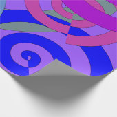 カラフルらせん状、パタ渦巻形のーン ラッピングペーパー (角)