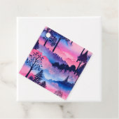 カラフルろうけつ染めフォレストアートギフトラベル フェイバータグ (インサイチュ)