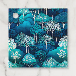 カラフルろうけつ染めフォレストアートギフトラベル フェイバータグ