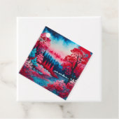 カラフルろうけつ染めフォレストアートギフトラベル フェイバータグ (インサイチュ)