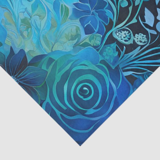 カラフルろうけつ染めフォレストアートティッシュペーパー 薄葉紙 (詳細)