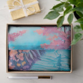 カラフルろうけつ染めフォレストアートティッシュペーパー 薄葉紙 (ギフト)