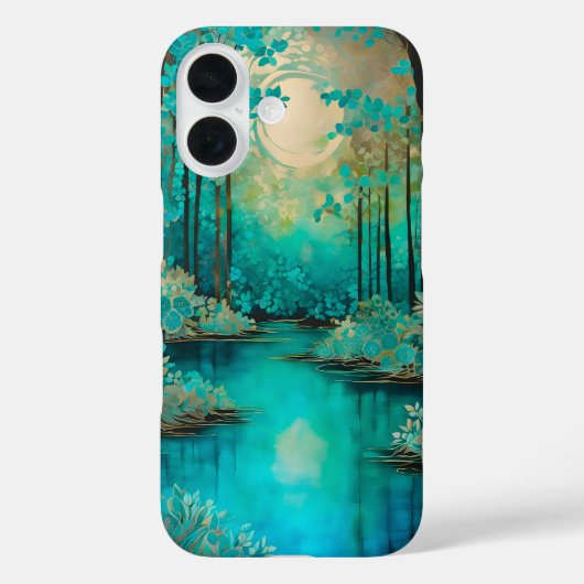 カラフルろうけつ染めフォレストアートiPhoneケース Case-Mate iPhoneケース (裏面)
