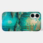 カラフルろうけつ染めフォレストアートiPhoneケース Case-Mate iPhoneケース (裏面 (横))