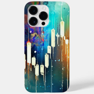 カラフルろうそく足グラフの絵を描抽象芸術 Case-Mate iPhone 14 PRO MAXケース