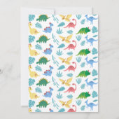 カラフルをテーマにした誕生日パーティー 招待状 (裏面)