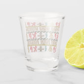 カラフルアアステカートと記号 ショットグラス (裏面)