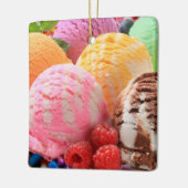 カラフルアイスクリームスコップ セラミックオーナメント (左)