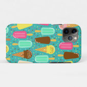 カラフルアイスクリームパターンスマホケース 夏 Case-Mate iPhoneケース (裏面(横))