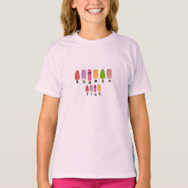 カラフルアイスクリームTシャツ 夏 Tシャツ