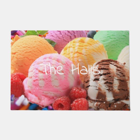 カラフルアイススクープ ドアマット (正面)