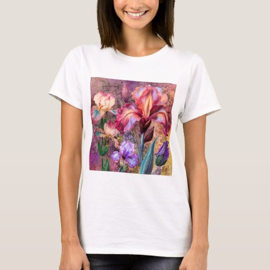 カラフルアイリスTシャツ Tシャツ (正面)