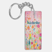 カラフルアキ絵画リルスタイル個別引用文 キーホルダー (正面左)