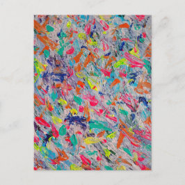 カラフルアクリルの絵を描表現 ポストカード