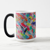 カラフルアクリルの絵を描表現 モーフィングマグカップ (左)