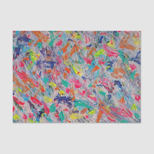 カラフルアクリルの絵を描表現 薄葉紙 (正面)