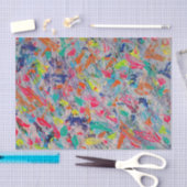 カラフルアクリルの絵を描表現 薄葉紙 (クラフト)