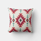 カラフルアステカ南西模様 クッション (正面)