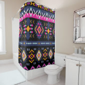 カラフルアステカ シャワーカーテン (インサイチュ)
