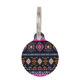 カラフルアステカ ペット　ネームタグ