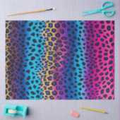 カラフルアニマルプリントアートティッシュペーパー 薄葉紙 (クラフト)