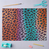 カラフルアニマルプリントアートティッシュペーパー 薄葉紙 (クラフト)