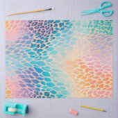 カラフルアニマルプリントアートティッシュペーパー 薄葉紙 (クラフト)