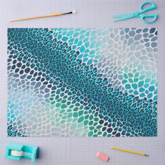 カラフルアニマルプリントアートティッシュペーパー 薄葉紙 (クラフト)