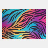 カラフルアニマルプリントアートラッピング紙シート ラッピングペーパーシート (正面3)